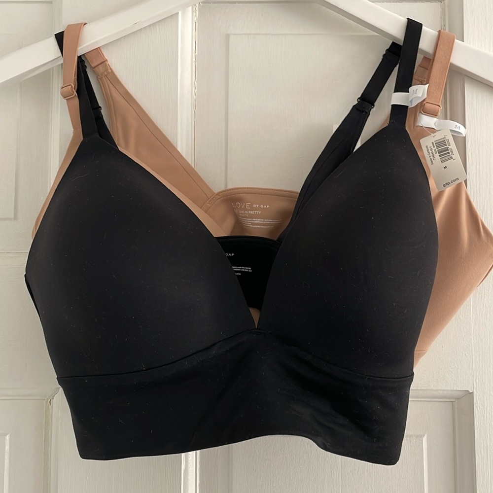 Bundle of two Gap live-pretty bralettes, NWT
